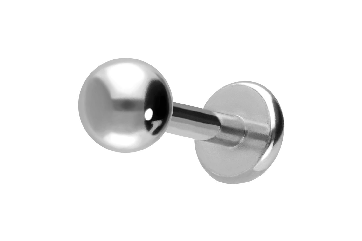 Titan Labret Piercing mit Push Fit